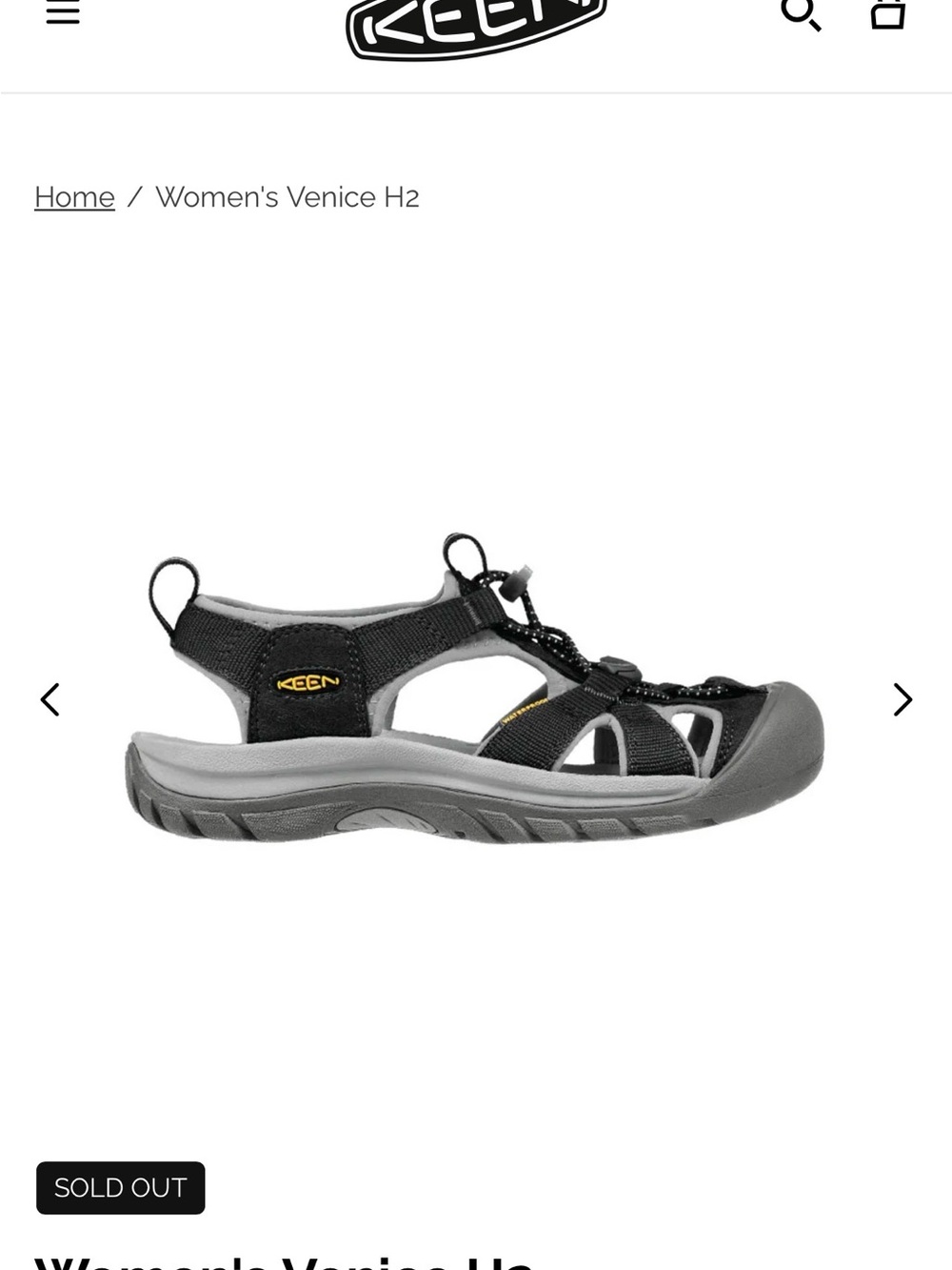 Keen Women's Sandal in Black and Gray 7.5 Great condition